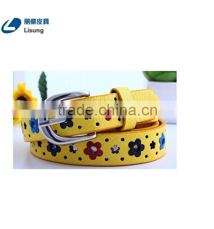 Cute Candy Color Beaty Fake Leather Cool Kids Belt