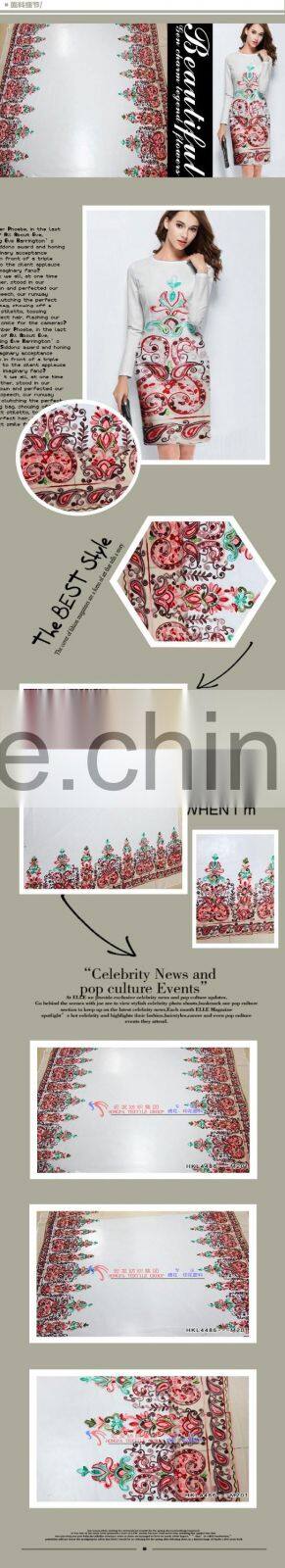 Best-Selling Cord Embroidery Design On Polyester Fabric Curtain Fabric