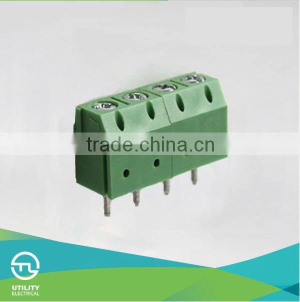 Pitch 5.0mm 5.08mm Good Electric PA66 VO Brass Contact PCB Cam Type Straight Rising Clamp