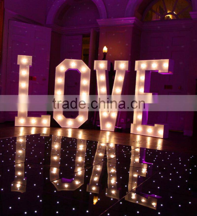 Romantic decorative wedding love letter light