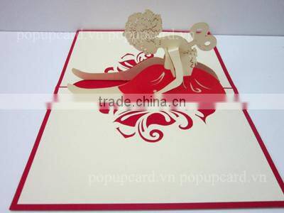 Christmas Tree and New year 3d greeting card