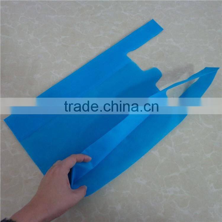 Shopping pp bag non woven bag t-shirt vest carrier handle shopping pp non woven bag