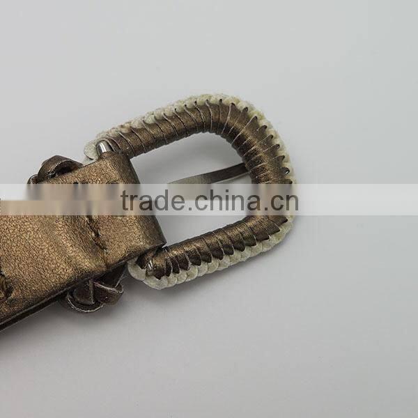 Lady's braided paper braided belt for jeans