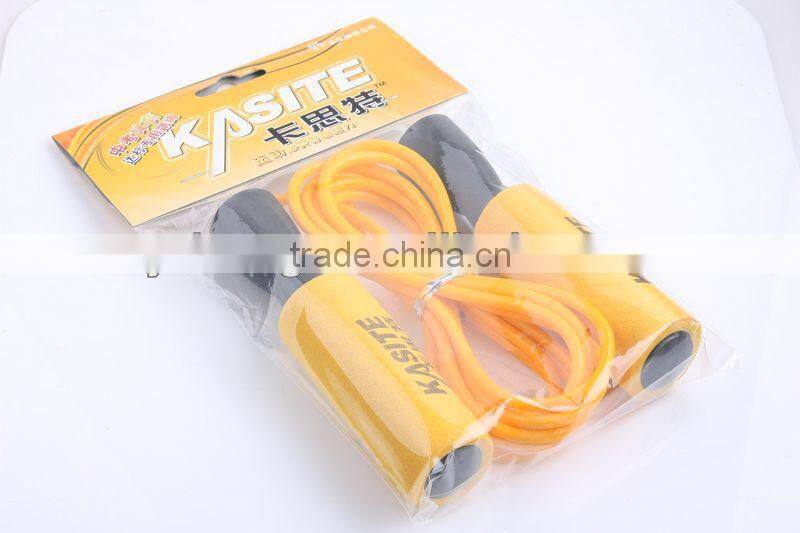 Blue handle Speed Skipping Jump Rope Adjustable PVC Wire for crossfit