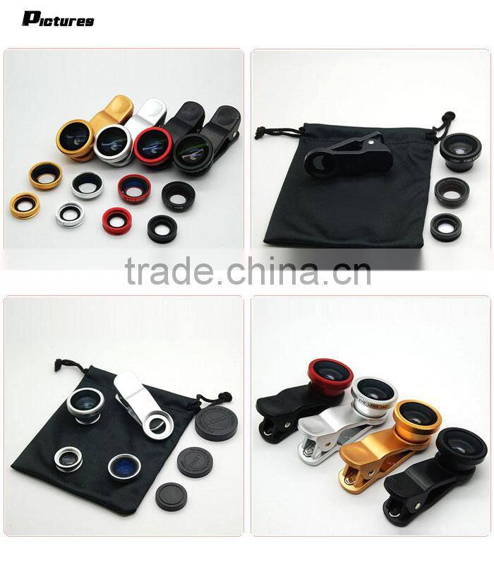 fisheye+macrol +wide angle lens mobile phone lens for iphone