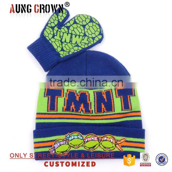 Jacquard Logo Winter 100 Acrylic Beanie Crochet Hats Pattern