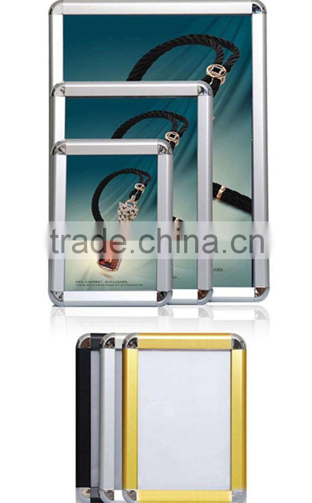 32mm Round Corner Advertising Aluminum Clip Poster Showing Frame