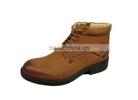 Mens PU cheap work boots camper boots with outsole