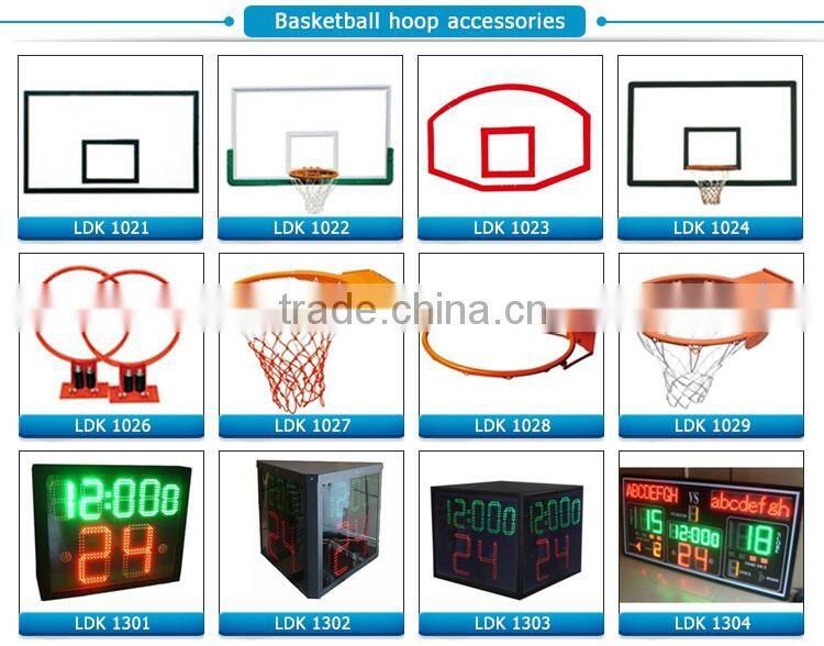 Sports facilities electric hydraulic basketball stand for competition