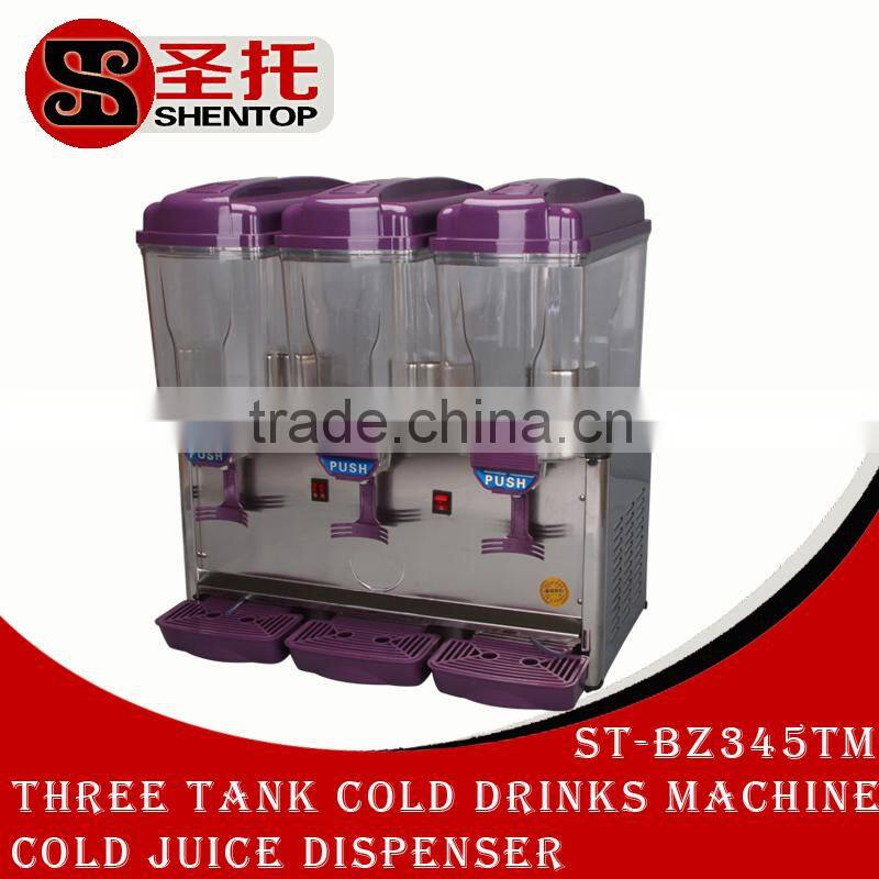 ShenTop ST-BZ345TM Commercial Three Tank Cold and Hot Drinks Making Machine Cold and Hot Juice Dispenser Beverage Maker