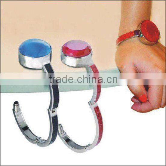 Rhinestone metal purse hanger