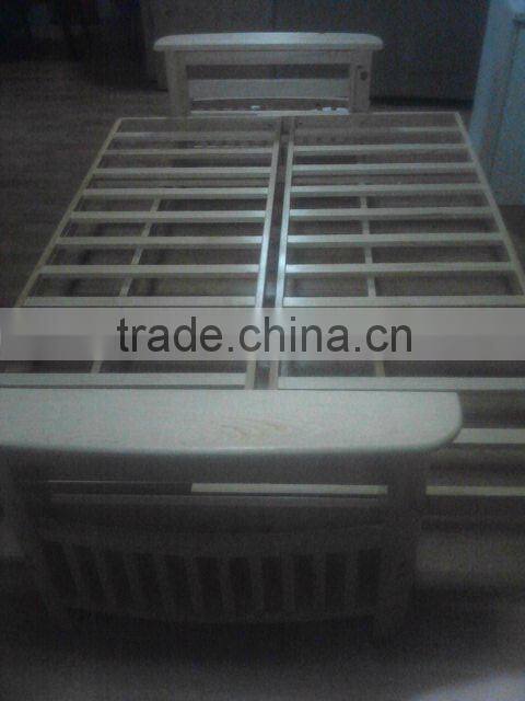 Solid wood futon frame sofa bed for living room furniture