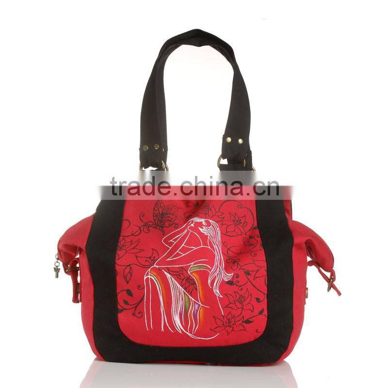 Beauty Girl Print Shoulder bag for Young Ladies