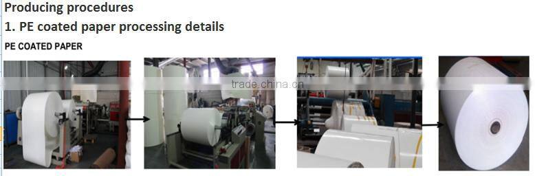 cardboard paper in roll with pe coated paper