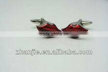 wholesale new design red lips stainless steel cufflinks