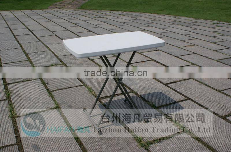 high quality 132cm plastic adjustable picnic table for party/hot sell banquet plastic table with removable legs