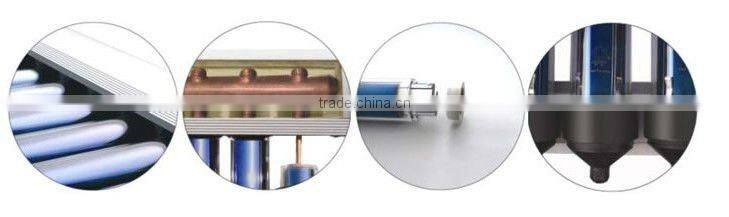 solar tube with copper heat pipe