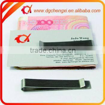 Silver Stainless Steel Slim Money Clip Wallet