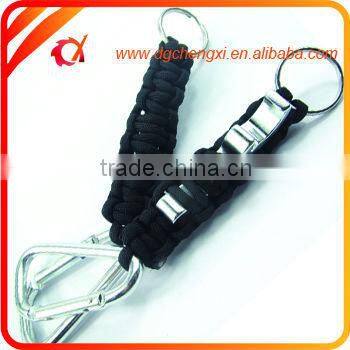Promotion Items Survival Paracord Keychain for key, knife