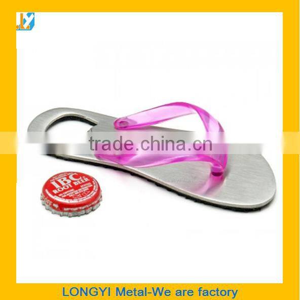 Promotion metal slipper flip flop bottle opener