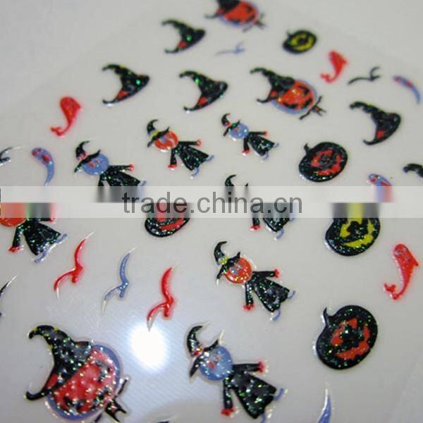 Halloween nail art decals holiday nail art stickers ghost nail decals suppliers