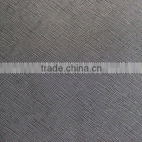 Waxy PU leather material for bag and sofa usage with soft hand feeling