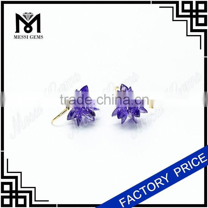 charming cz flower earring daily wear earrings for women and girls