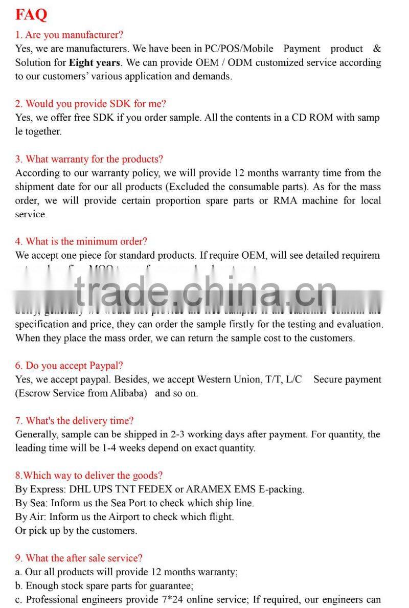 Area image barcode scanner-HS5100