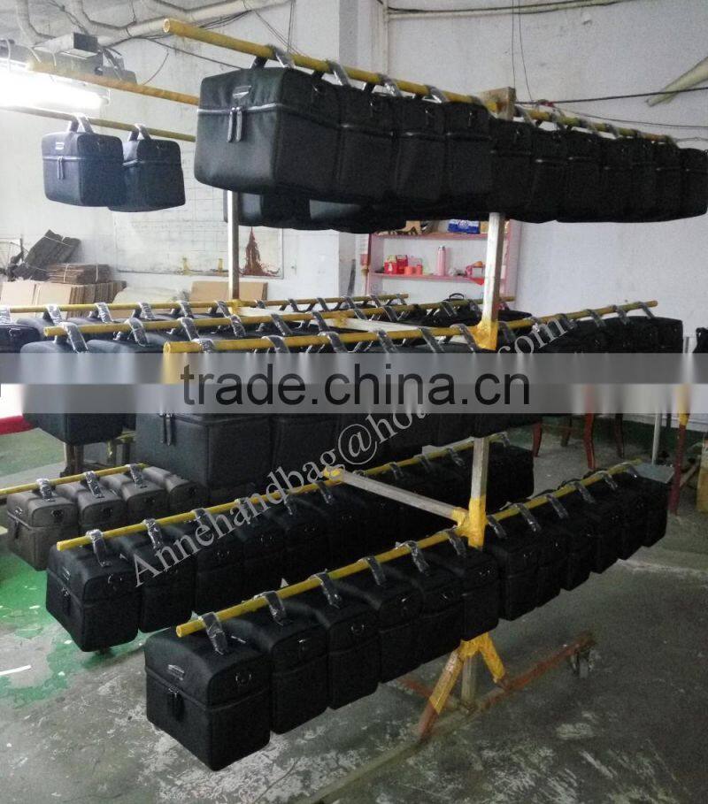 Navy genuine leather lady fashion bag online shop China fashion tote bag