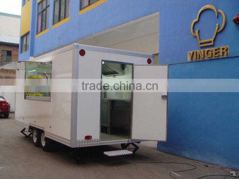 mobile fast food kiosk catering trailer cart sales