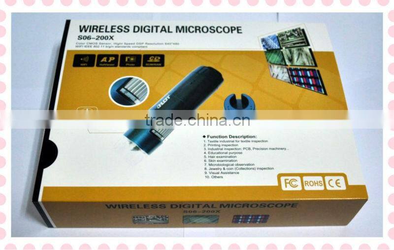 HOT 200 wireless digital microscope for mobile phone and tablet PC