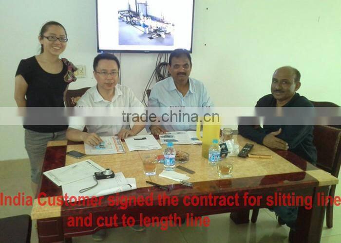 Straightener and coil shearing to length machine factory