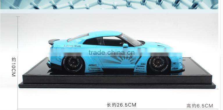 R35 1:18 LB WORKS BABYBLUE Top Quality Custome making 1/18 Diecast Toy Vehicle Model Car