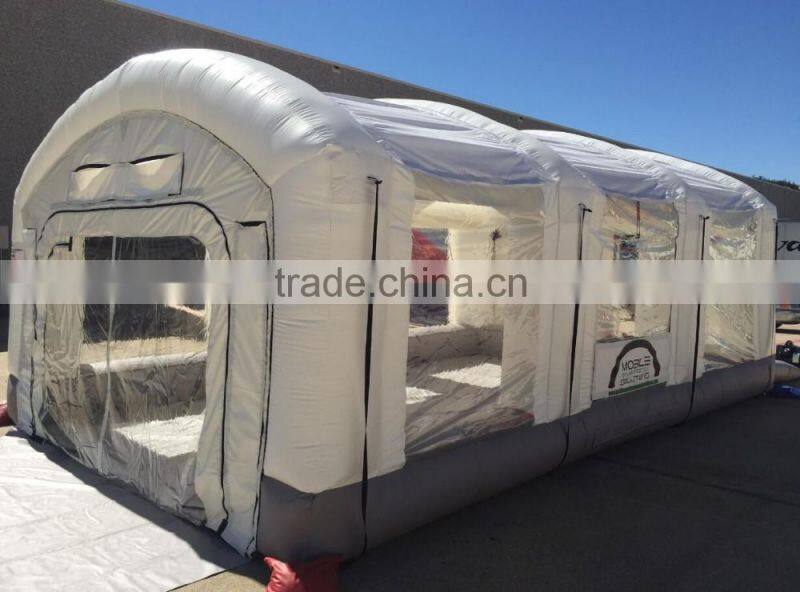 custom white Inflatable spray booth Inflatable car spray tent Inflatable paint booth
