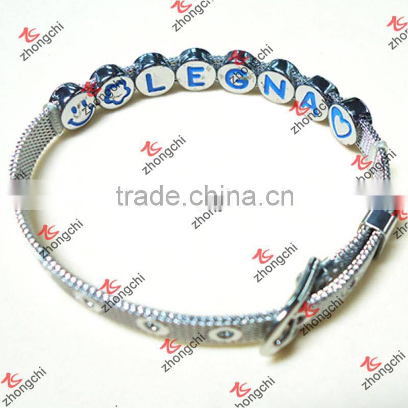 18mm Stainless Steel Bangles For Slide Charms Bangles