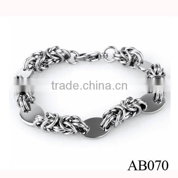 Customized Logo Bio Magnetic Bracelet Genuine Mens Handmade Braided Leather Jewelry Bracelet