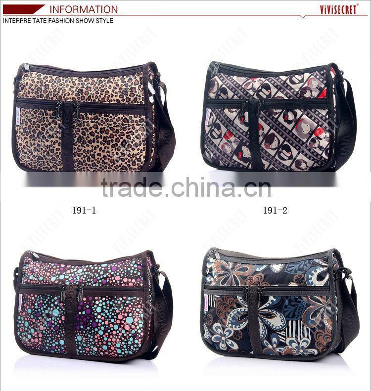 Fashion nylon bags oversized tote bag colorful flower handbags