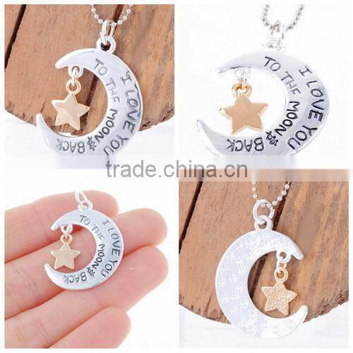 Mother's Day Gift Zinc Alloy Crystal MOM Football Necklace