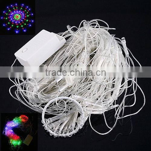 US/EU Plug 110V/220V Colorful RGB LED Light with 120 Leds Holiday Lighting LED Spider Net Light Party Wedding Christmas Lights