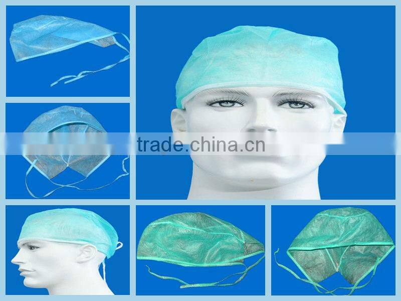 Disposable Nonwoven Doctors' Cap Green