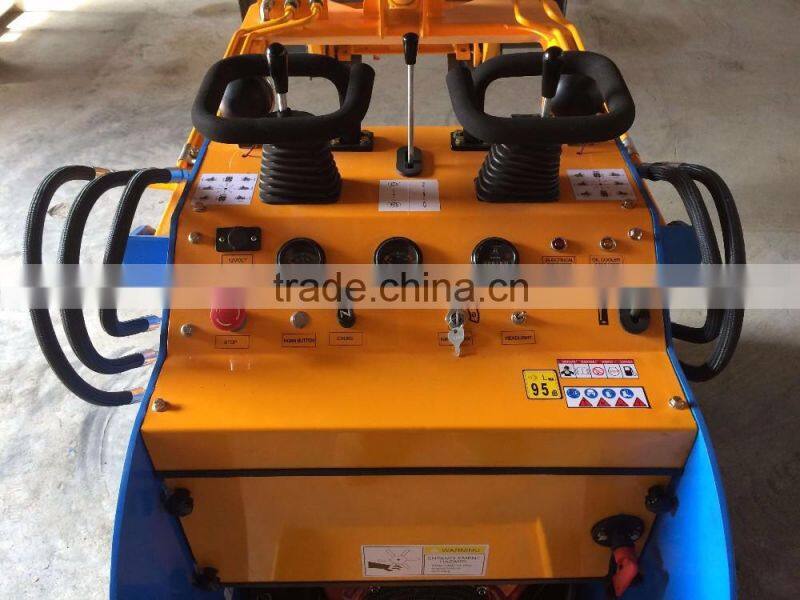 mini skid steer pallet fork/loader with pallet fork/New Condition 380kg Pallet Fork for Mini Skid Steer Loader