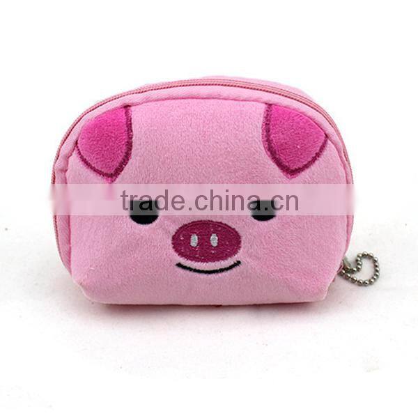 Mix design wholesale plush cute cartoon coin bag,coin bag