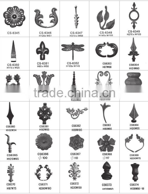 Ornamental wrought iron,wrought iron components
