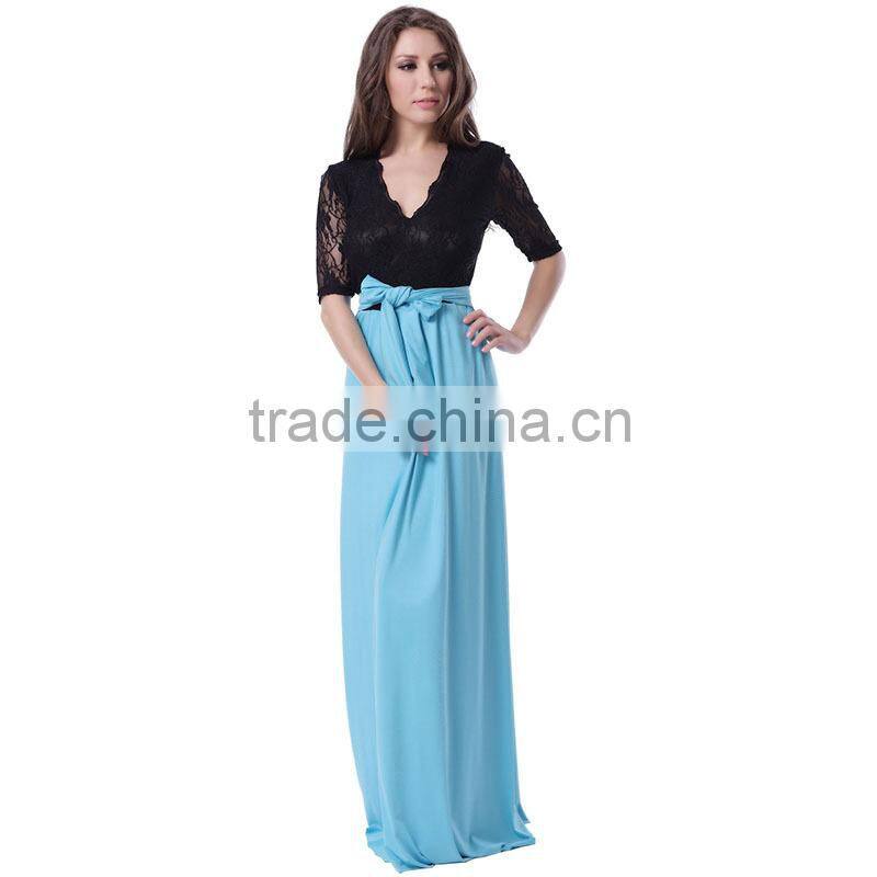 The hottest sale item half sleeve full length tall tube women sexy maxi dress
