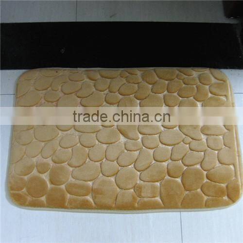 cobblestone coral bathroom rugs super watersorb anti-slipe door mat