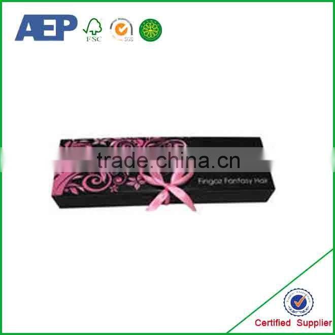 paper board printed cheap custom hair extension boxes