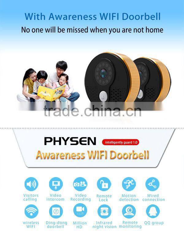 Physen WIFI Video Doorbell Intelligent Home Security Management Long-range Control with app