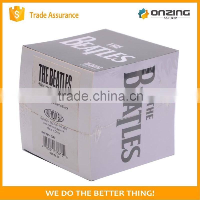 75*75*75mm custom eco sticky notes pad for business