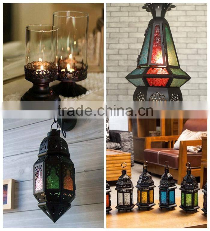 HOT~ Brass Lantern, Vintage Indian Lamp / Genuine French Antique Tin Lantern candle holder# decorative candle lamps and lanterns
