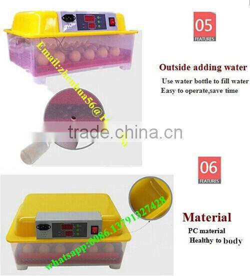 Newest Hot sale automatic mini egg incubator/24 egg incubator/mini incubator